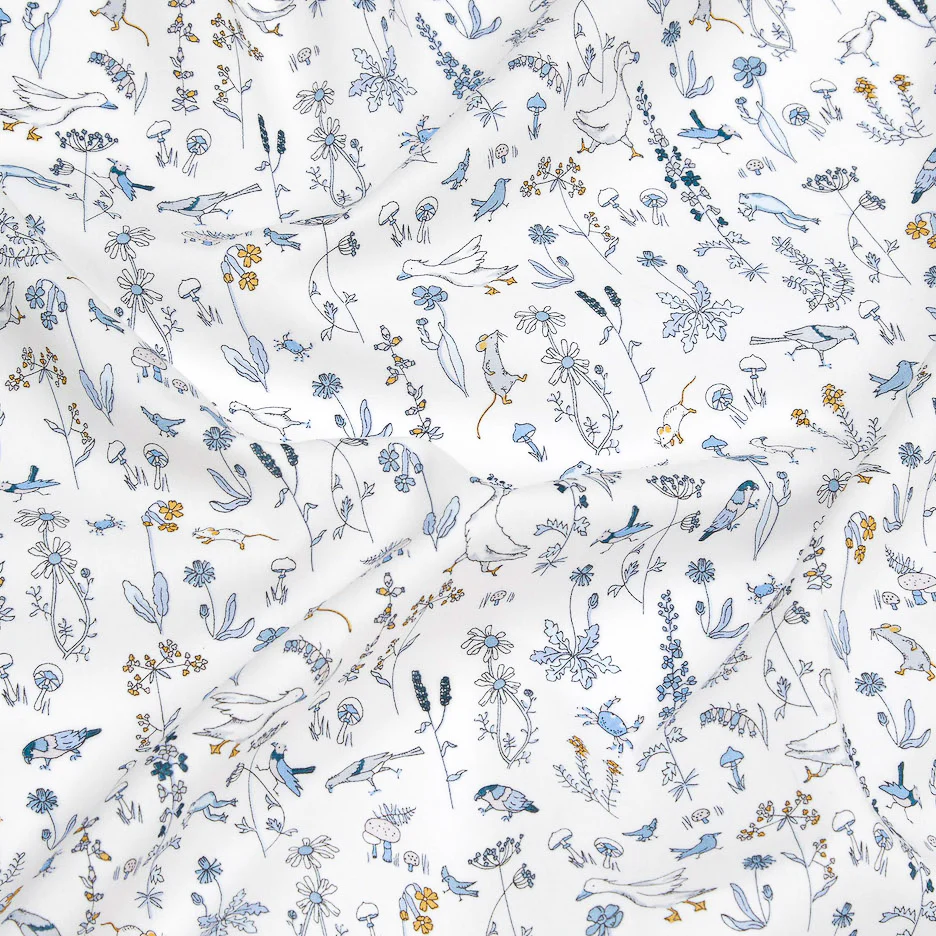 Tissu Liberty Tana Lawn - Theo - Bleu - Image 5