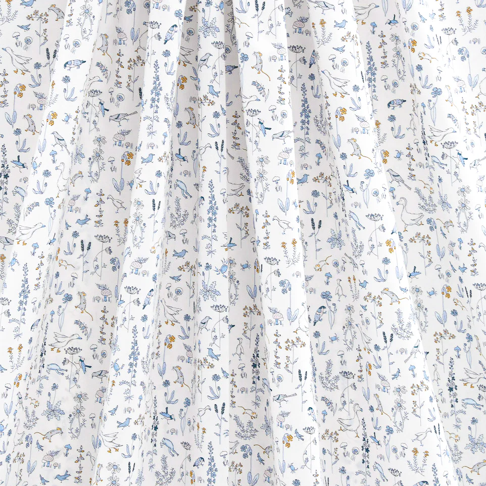 Tissu Liberty Tana Lawn - Theo - Bleu - Image 6