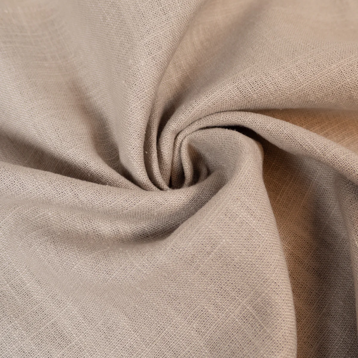 Tissu Lin Lavé - Corde - Image 4