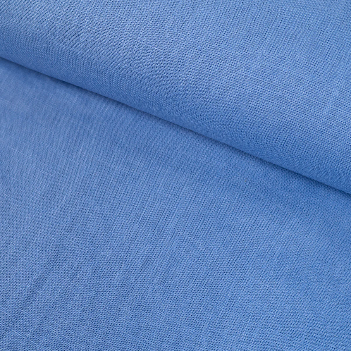 Tissu Lin Lavé - Bleu lavande - Image 4