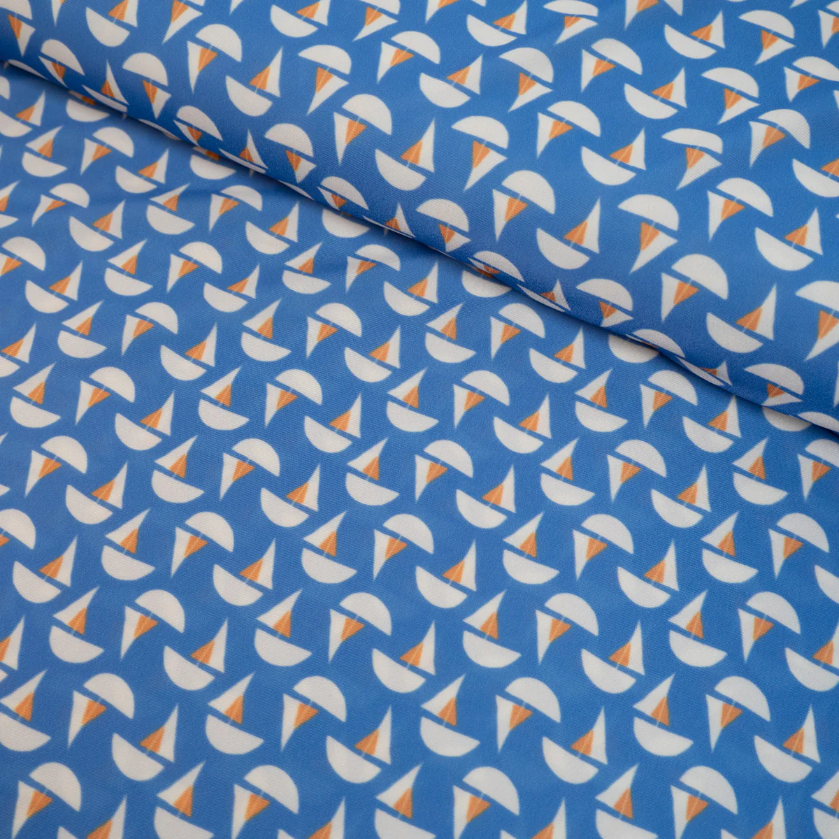 Tissu maille lycra / maillot de bain - Mojaca - Bleu - Image 2