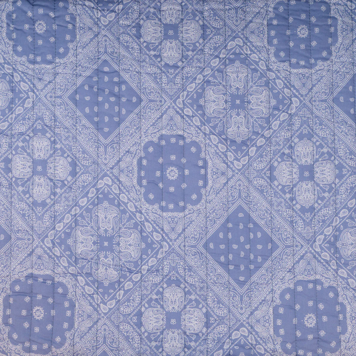 Tissu matelassé - Bandana Paisley - Bleu jeans - Image 3