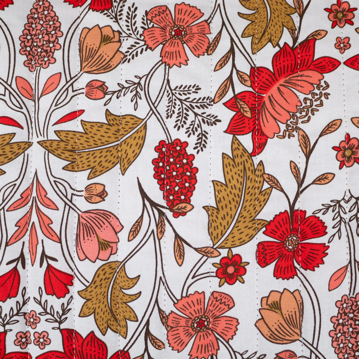 Tissu matelassé réversible - Lizul - Blanc et rose - Image 6