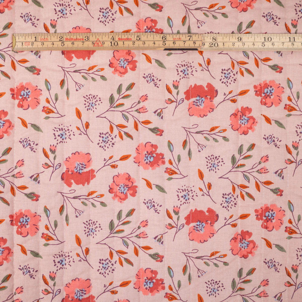 Tissu matelassé réversible - Lizul - Blanc et rose - Image 8