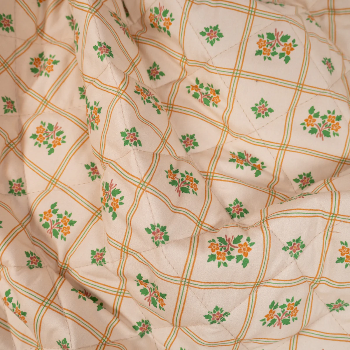 Tissu popeline matelassée - ikatee® - Herbier - Écru - Image 5