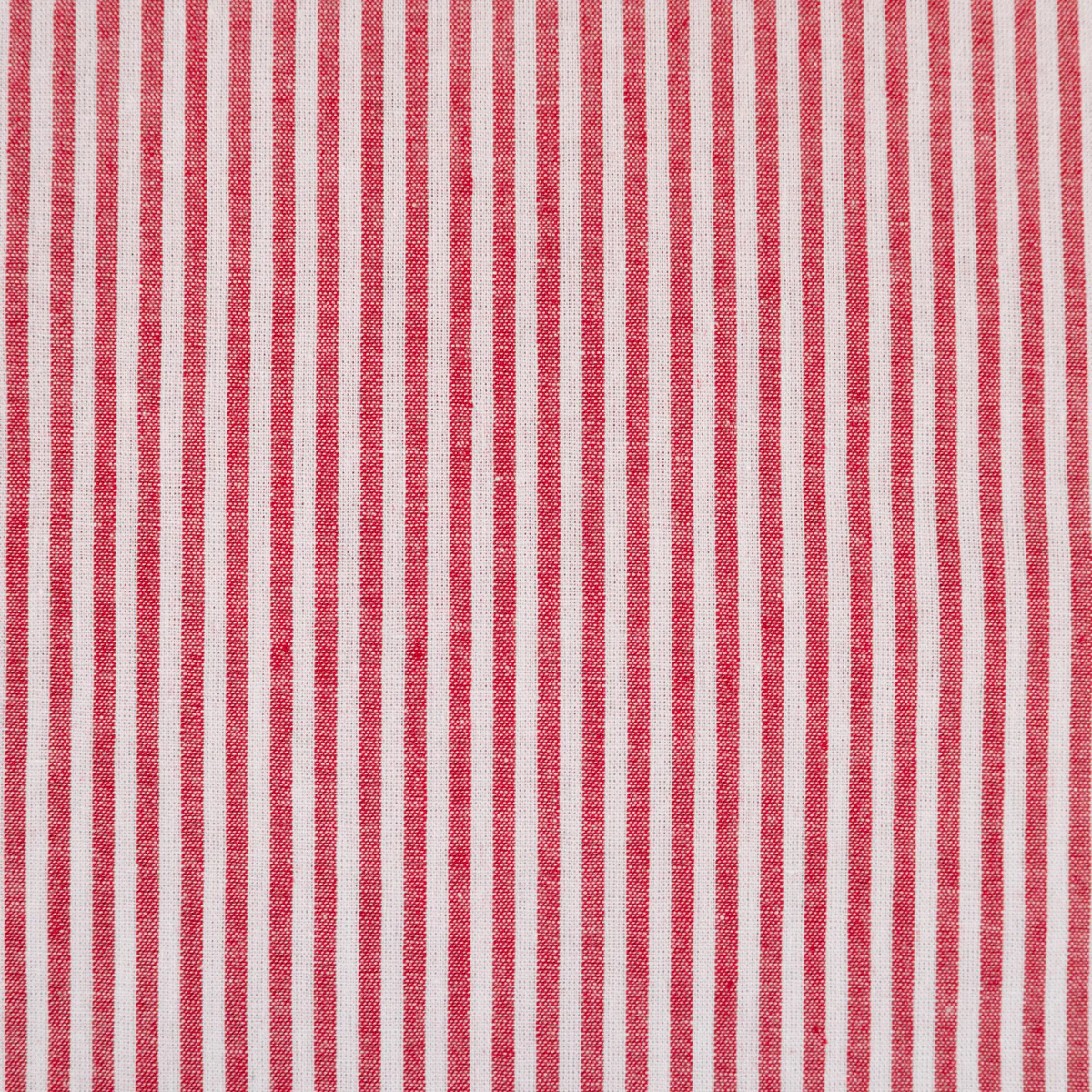 Tissu Popeline - Rayures - Rouge et blanc - Image 13