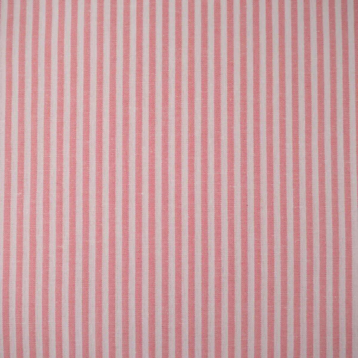 Tissu Popeline - Rayures - Rose et blanc - Image 4