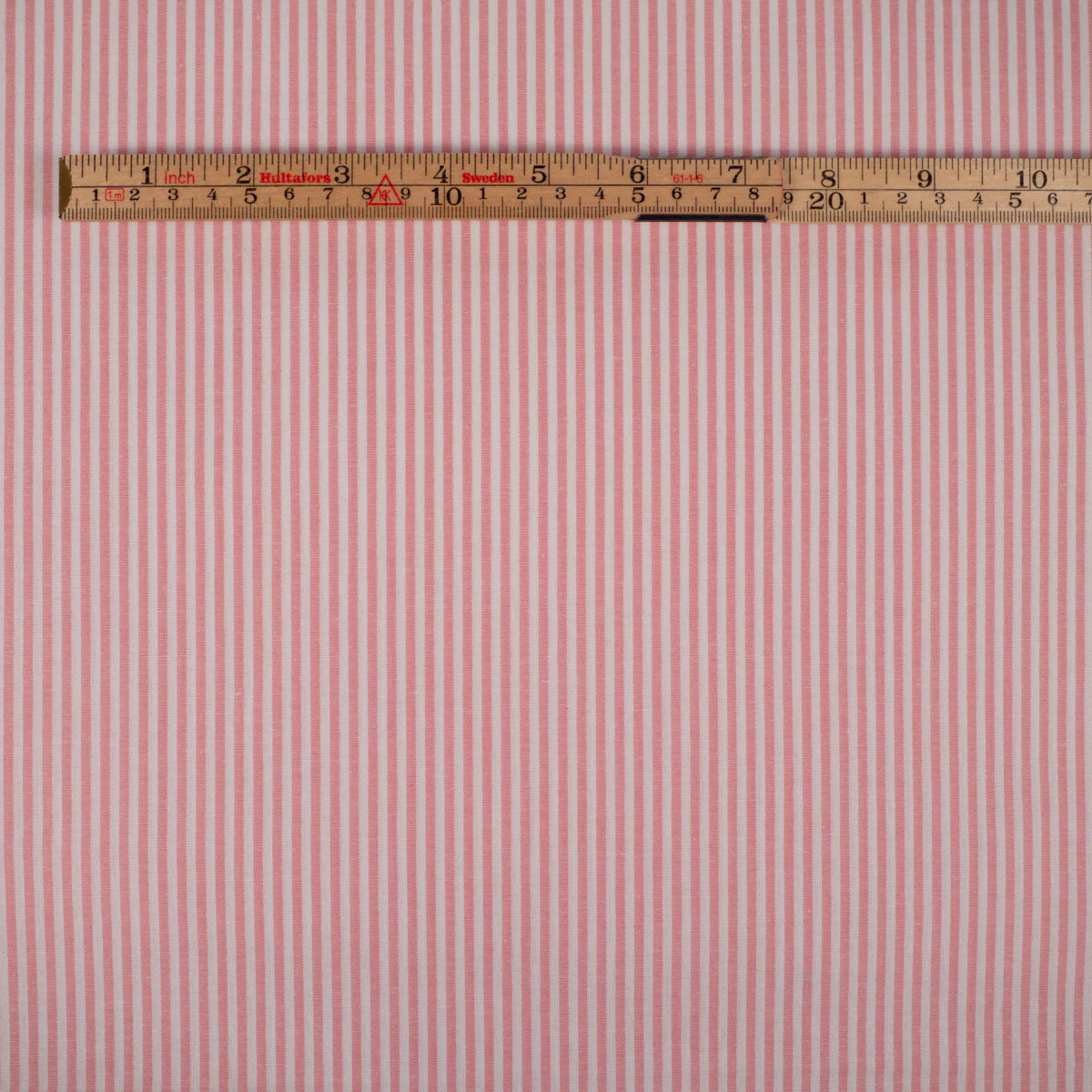 Tissu Popeline - Rayures - Rose et blanc - Image 7