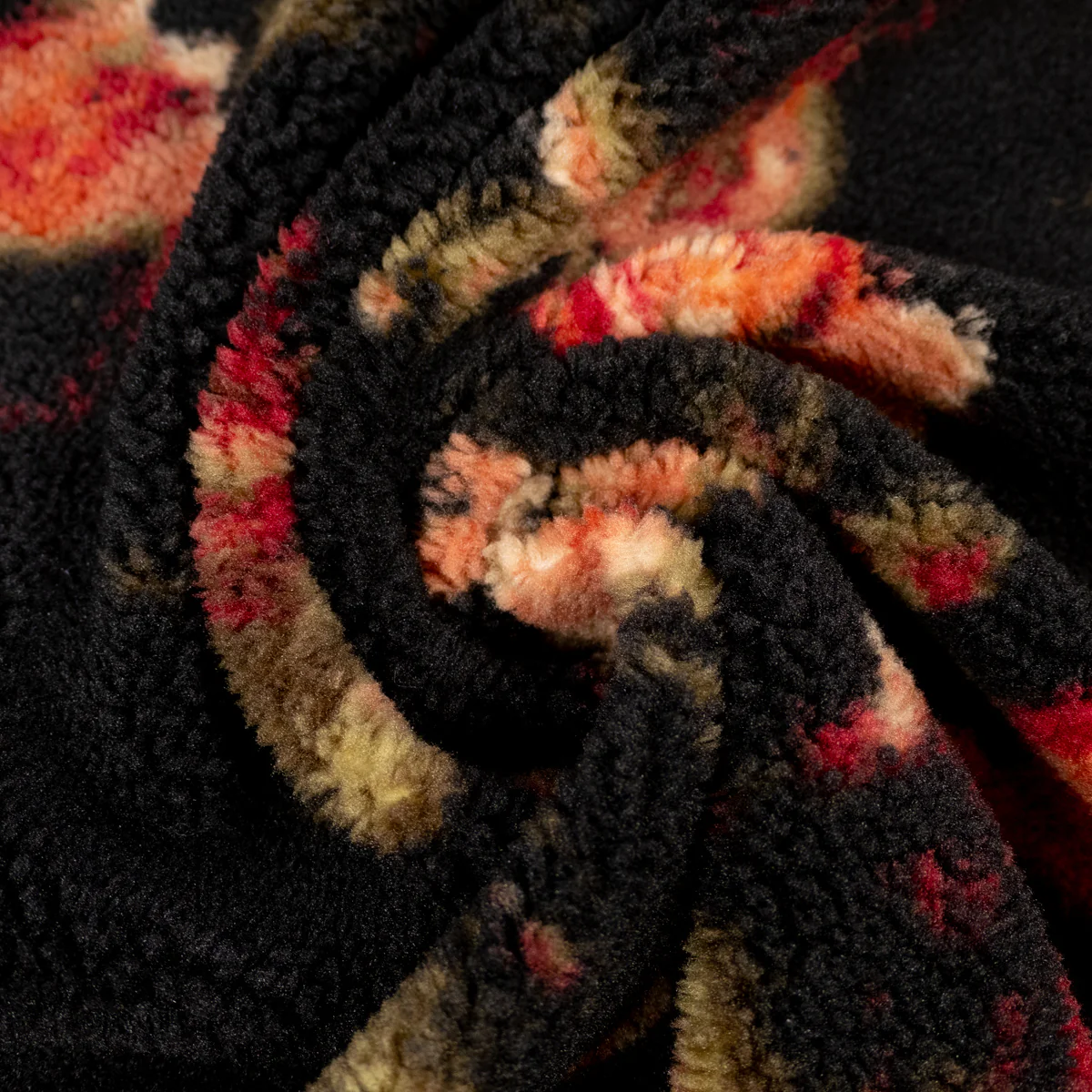 Tissu sherpa - Flamenco - Noir - Image 12