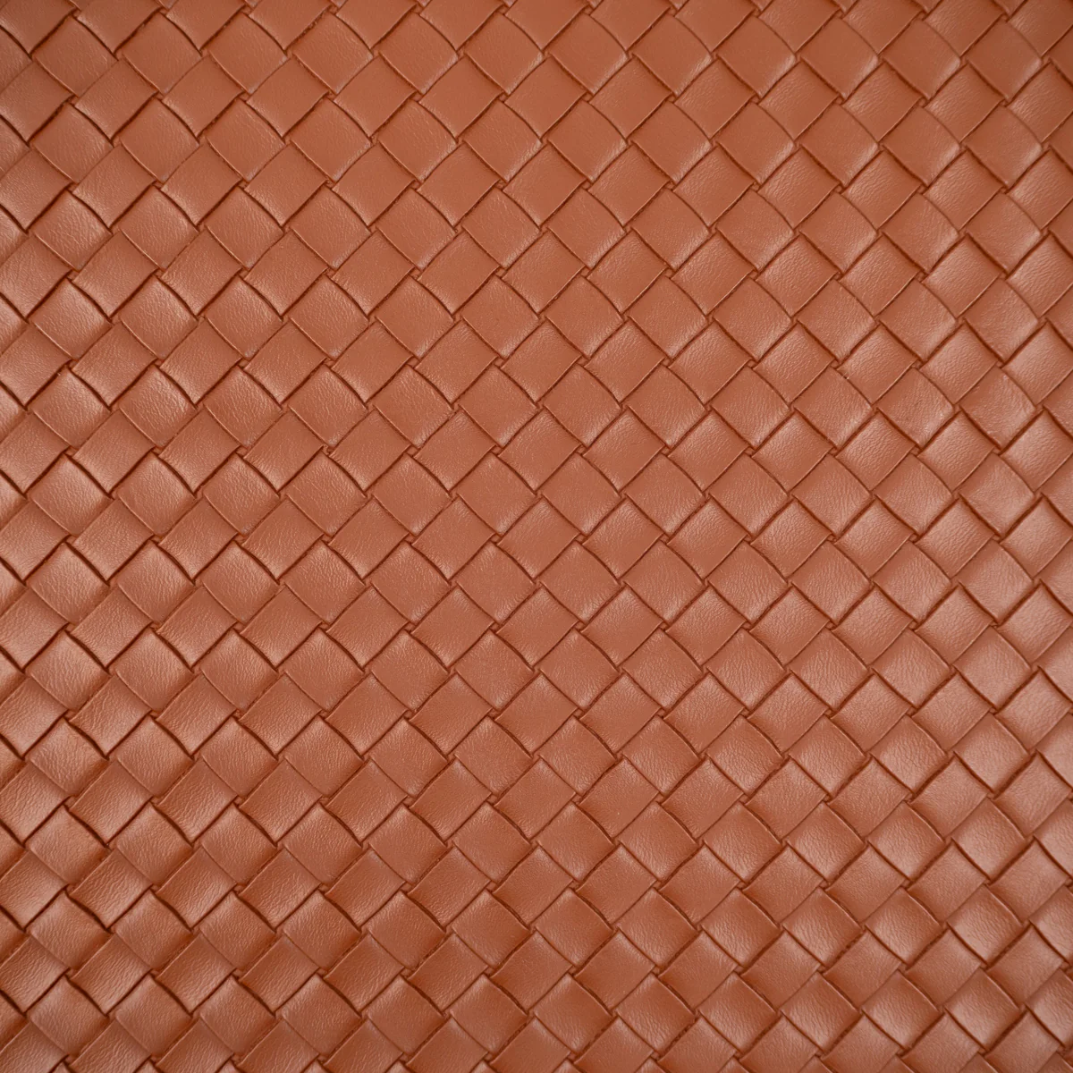 Tissu simili cuir - Tressé - Marron - Image 3