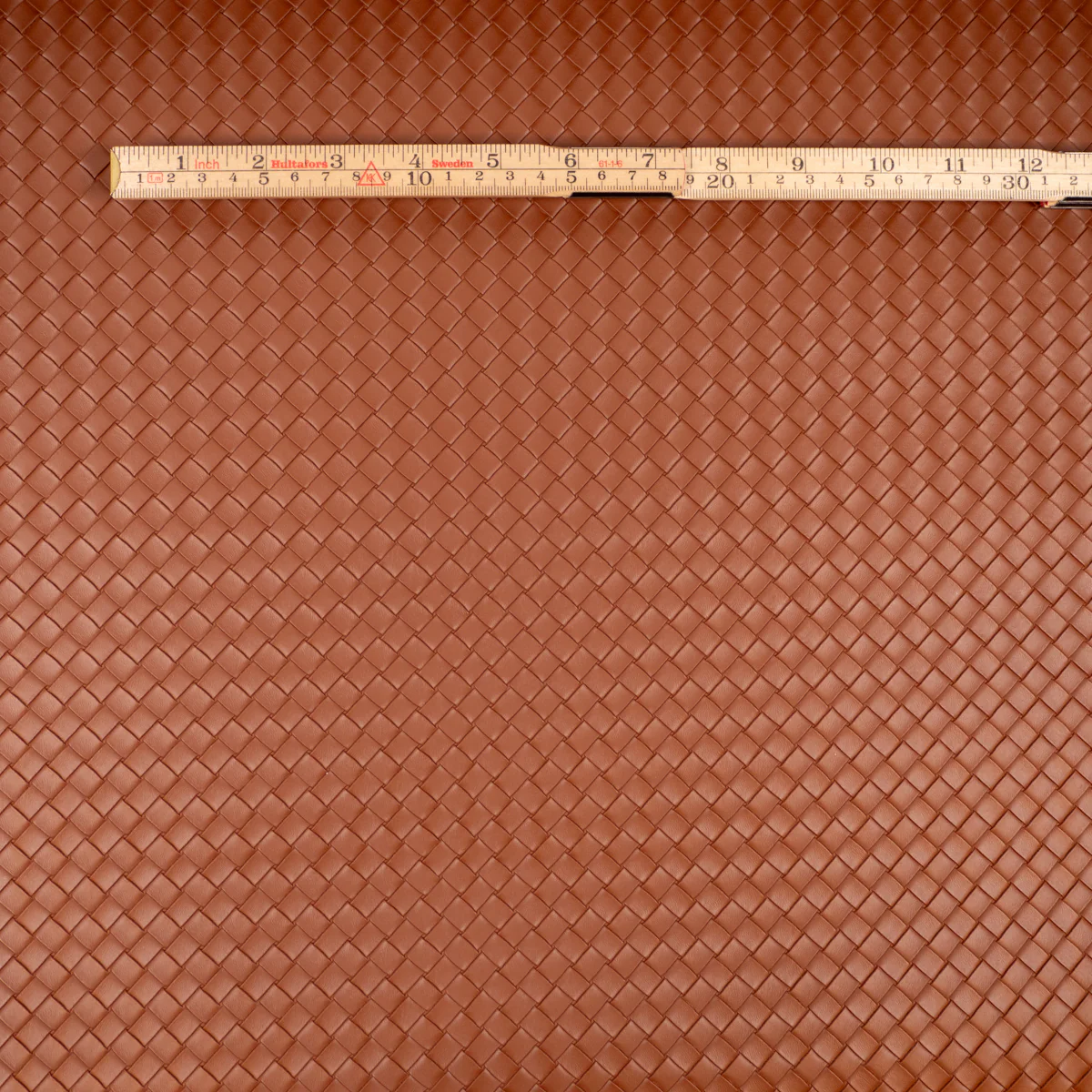 Tissu simili cuir - Tressé - Marron - Image 6