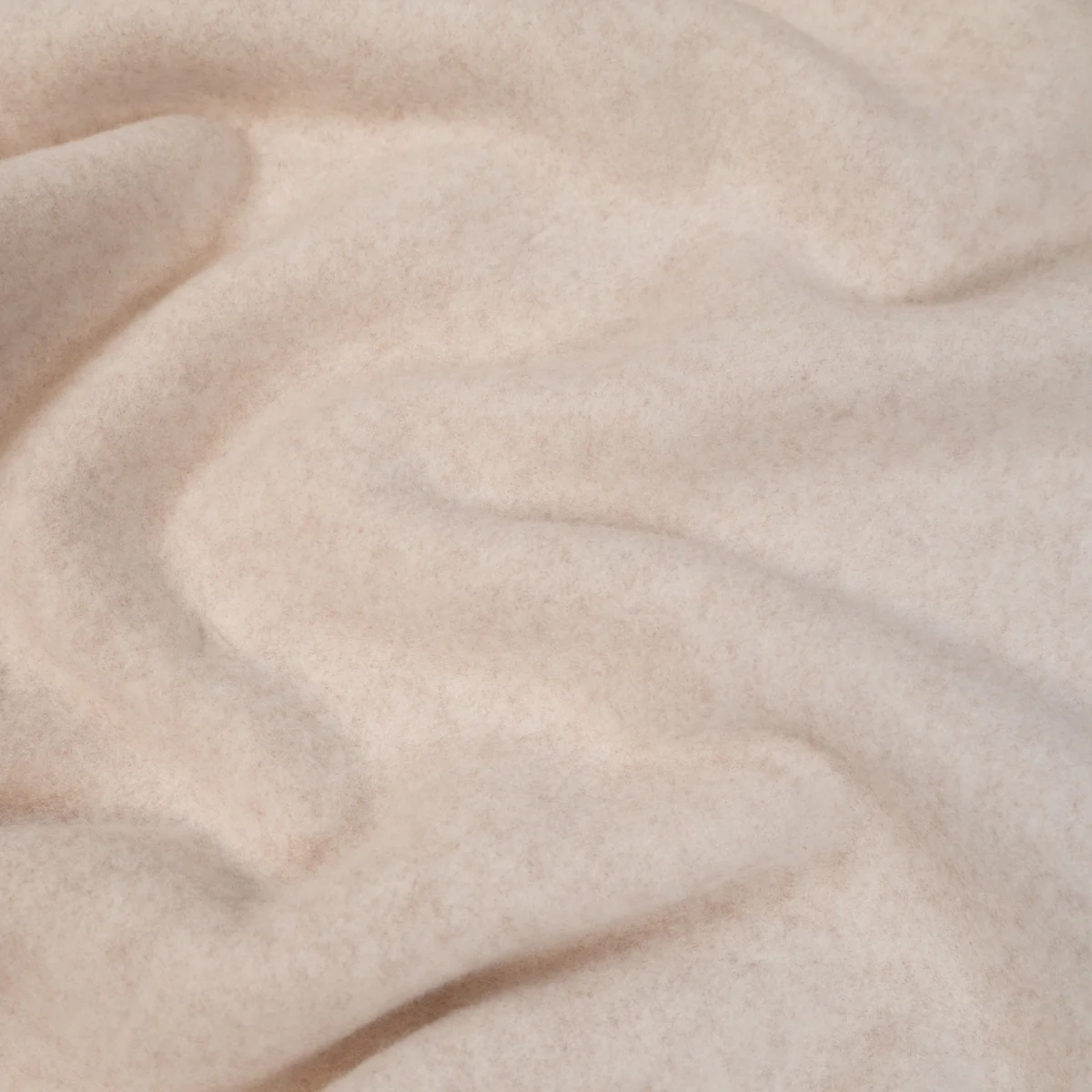 Tissu sweat polaire coton BIO - Écru - Image 8
