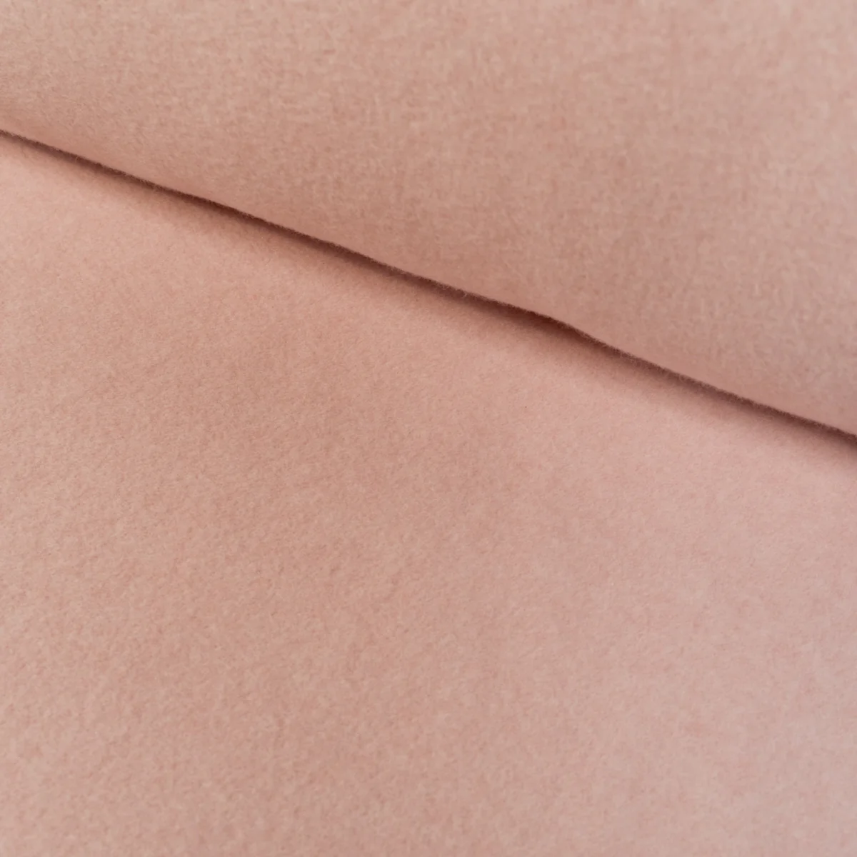 Tissu sweat polaire coton BIO - Rose - Image 6