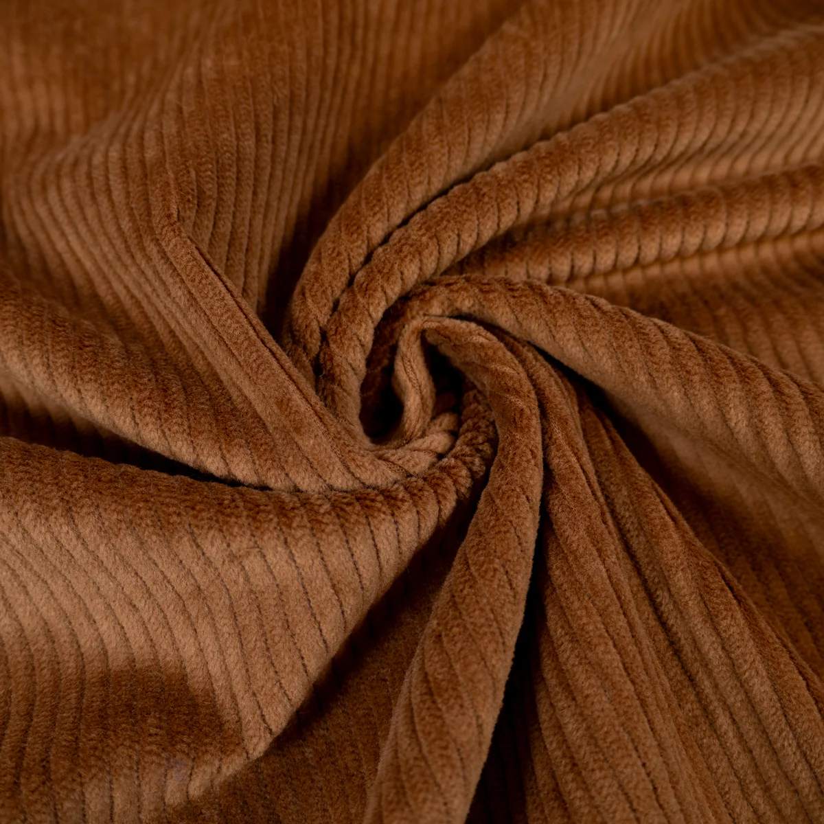 Tissu Velours - Moyennes côtes 6w - Brun - Image 3