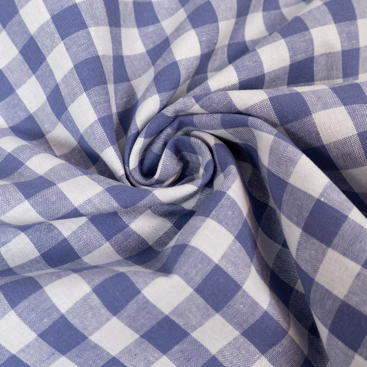 Tissu Vichy carreaux moyens - Lavande - Image 4