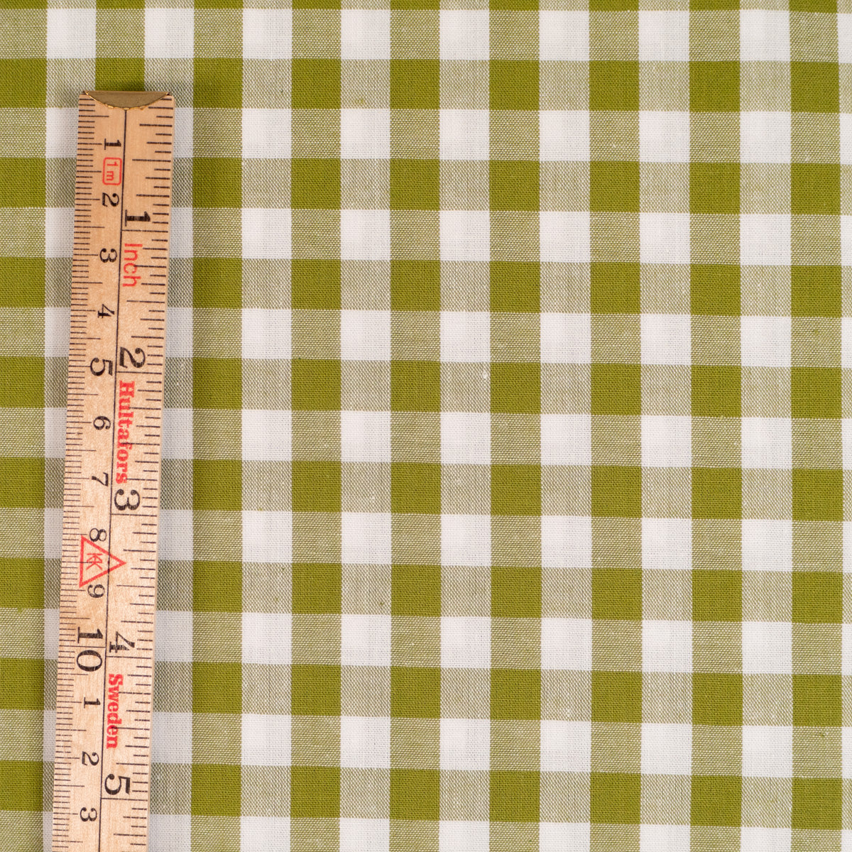 Tissu Vichy carreaux moyens - Vert Pomme - Image 5