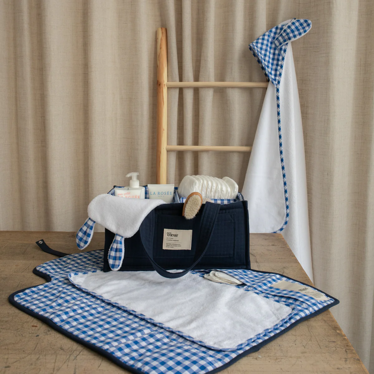 Tissu Vichy carreaux moyens - Blue sky - Image 10