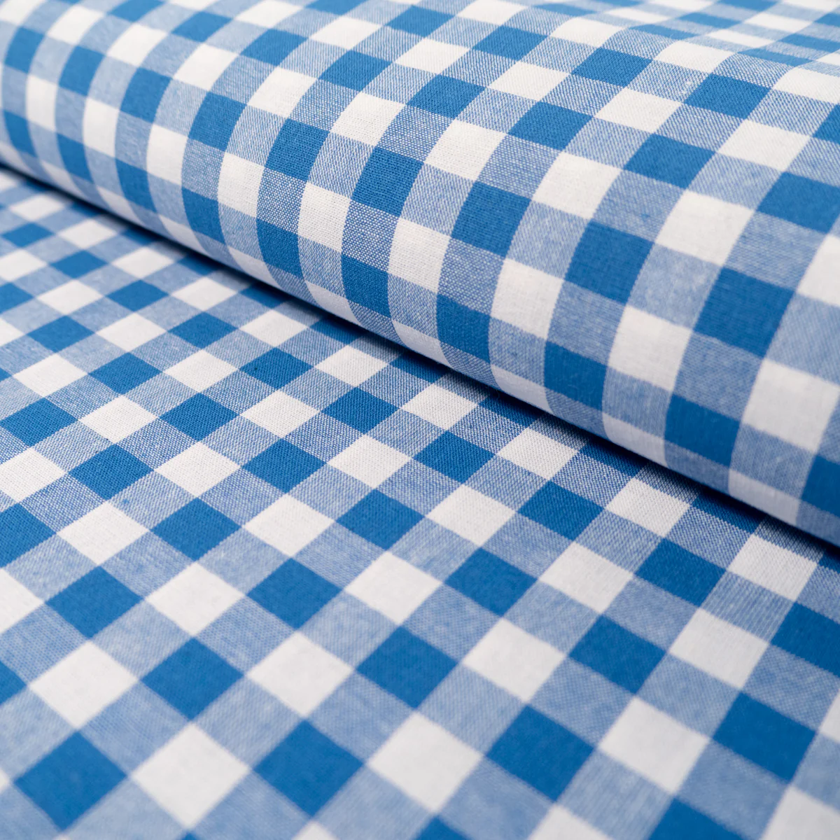 Tissu Vichy carreaux moyens - Blue sky - Image 6