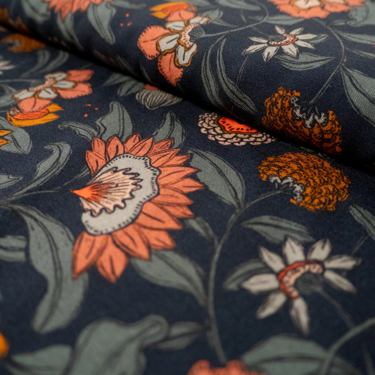 Viscose - ikatee® - Mumbai - Bleu - Image 5