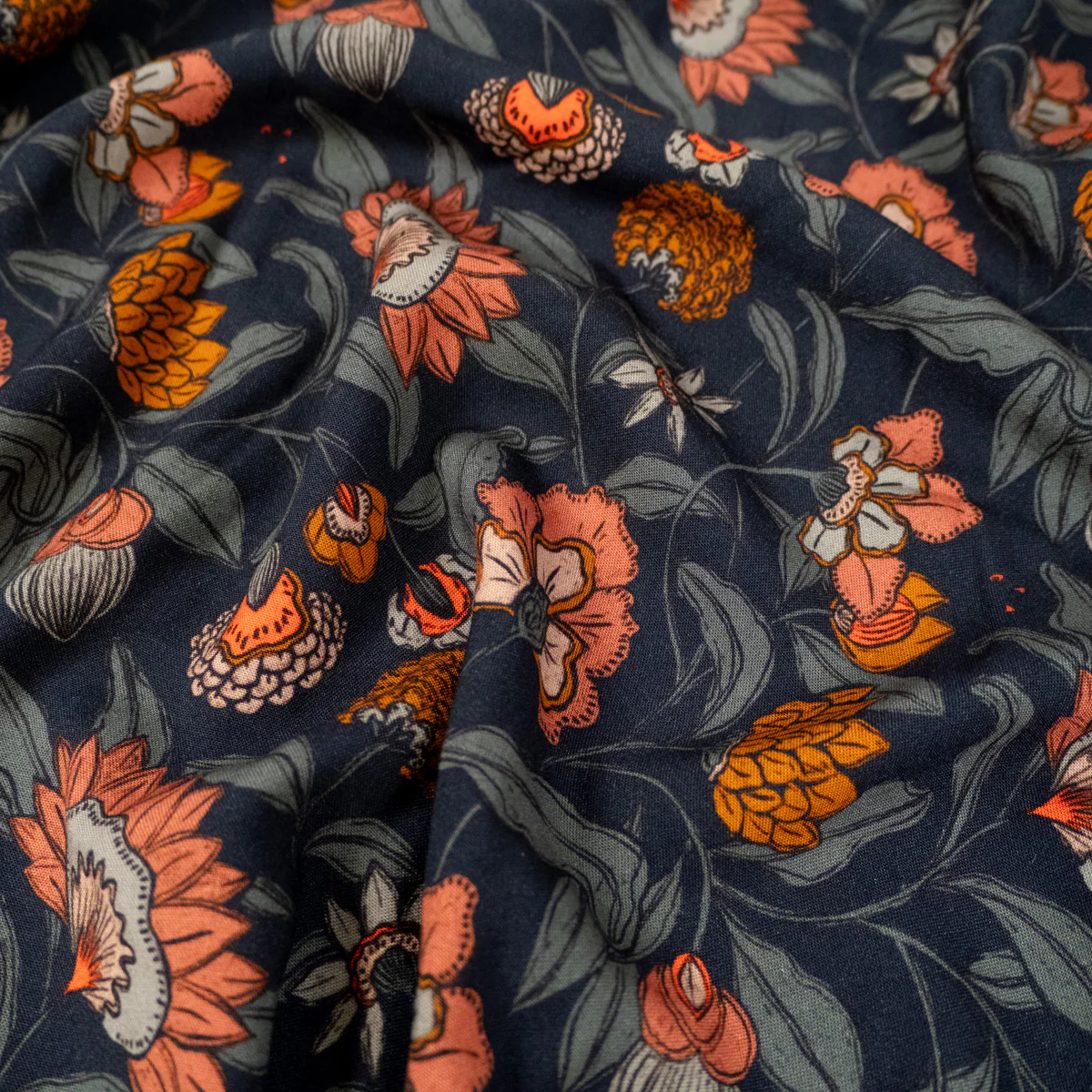 Viscose - ikatee® - Mumbai - Bleu - Image 6