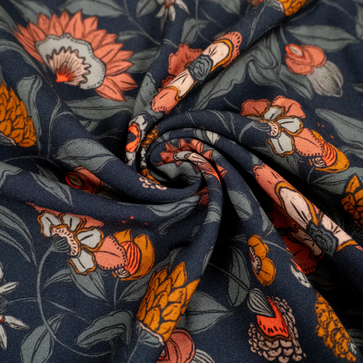 Viscose - ikatee® - Mumbai - Bleu - Image 7