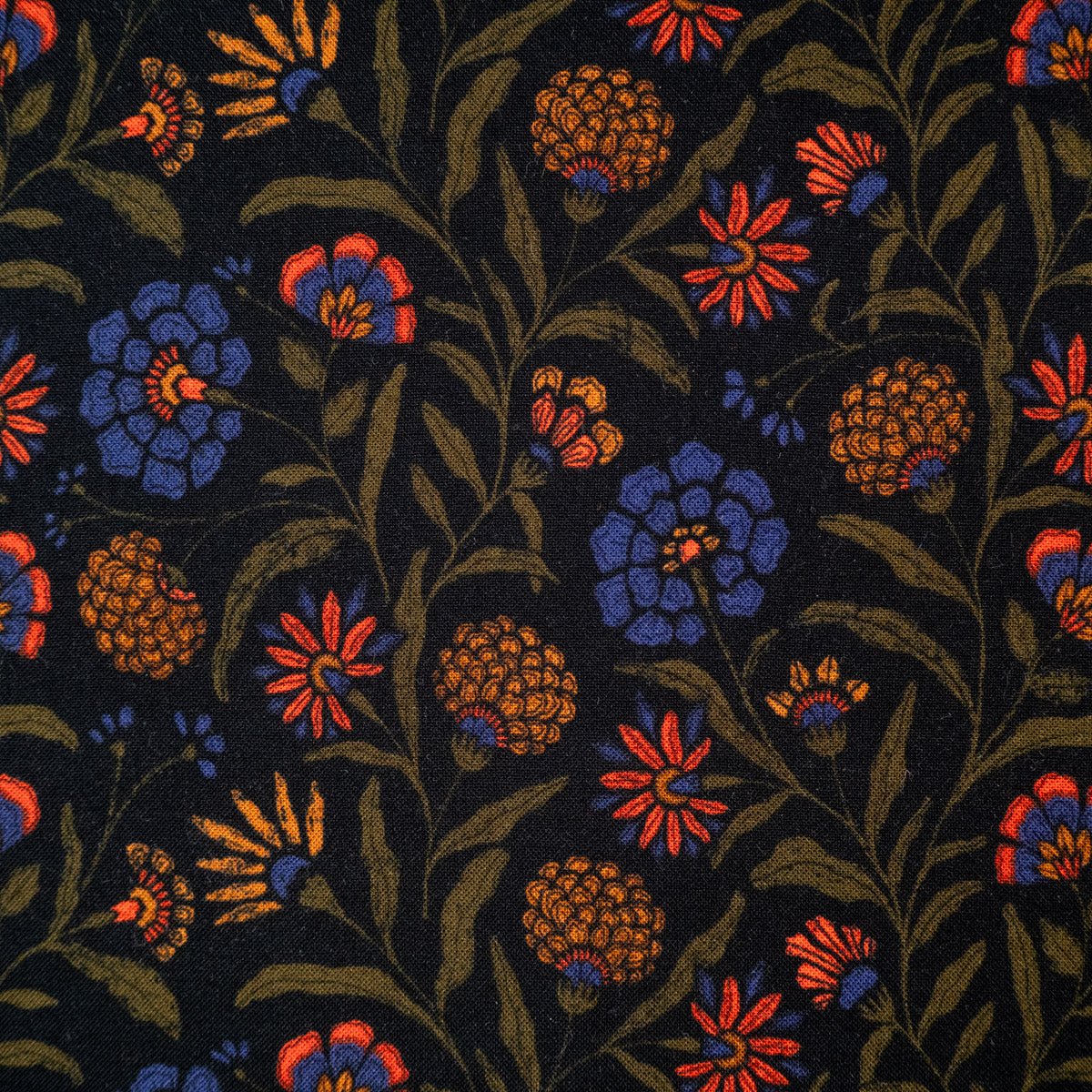 Tissu viscose - Ikatee® - Byzance - Nuit noire - Image 8