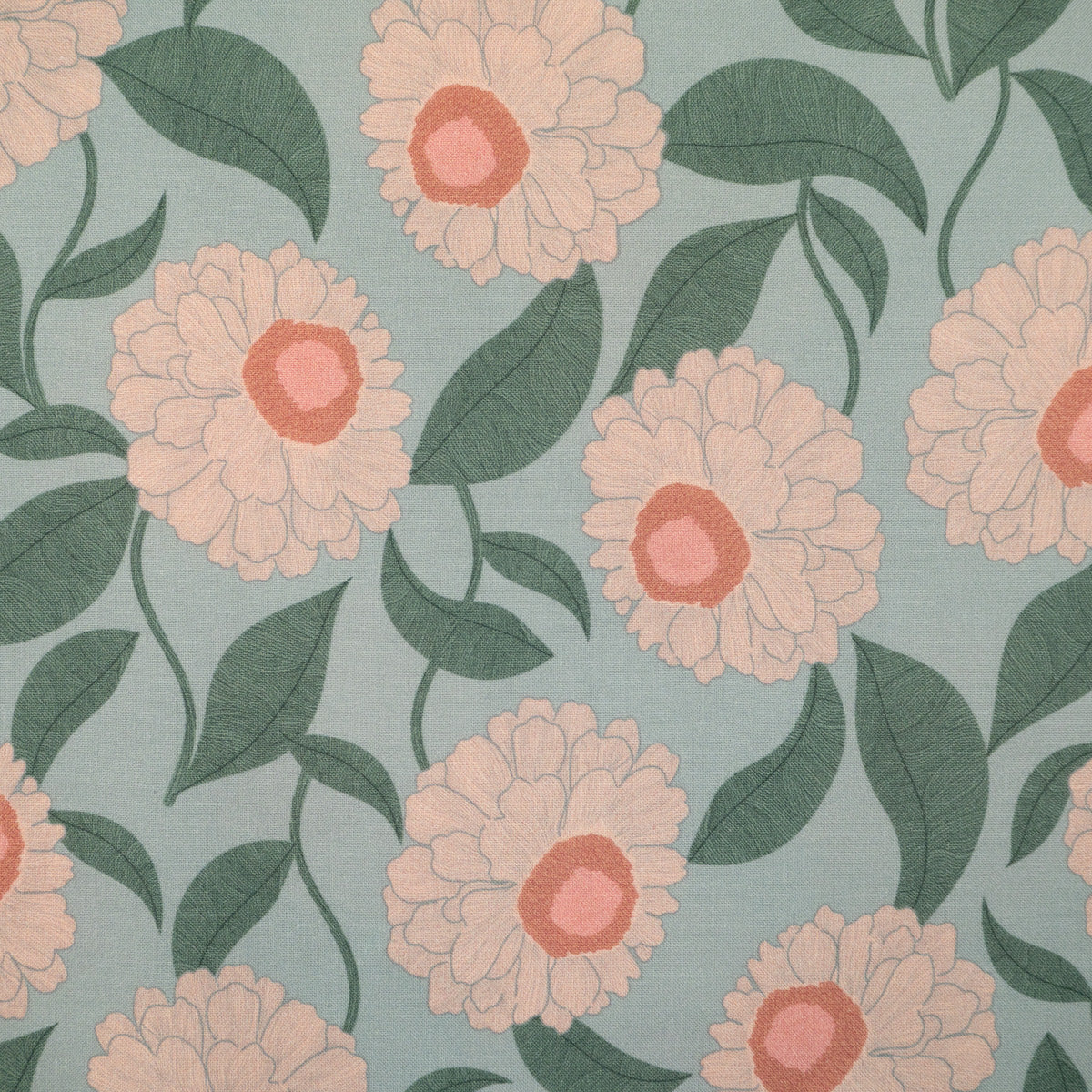 Tissu viscose - Ikatee® - Soft bloom - Vert sauge